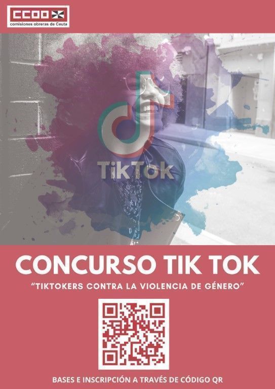 CCOO de Ceuta organiza un concurso de Tik Tok contra la violencia de género