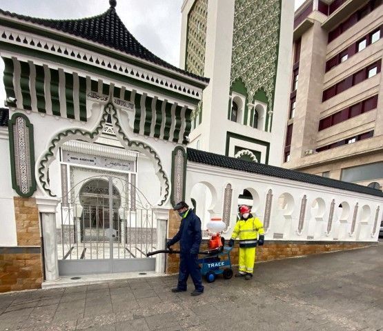 TRACE destina las labores de desinfección a las mezquitas