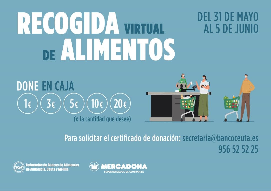 El Banco de Alimentos inicia una recogida virtual de alimentos