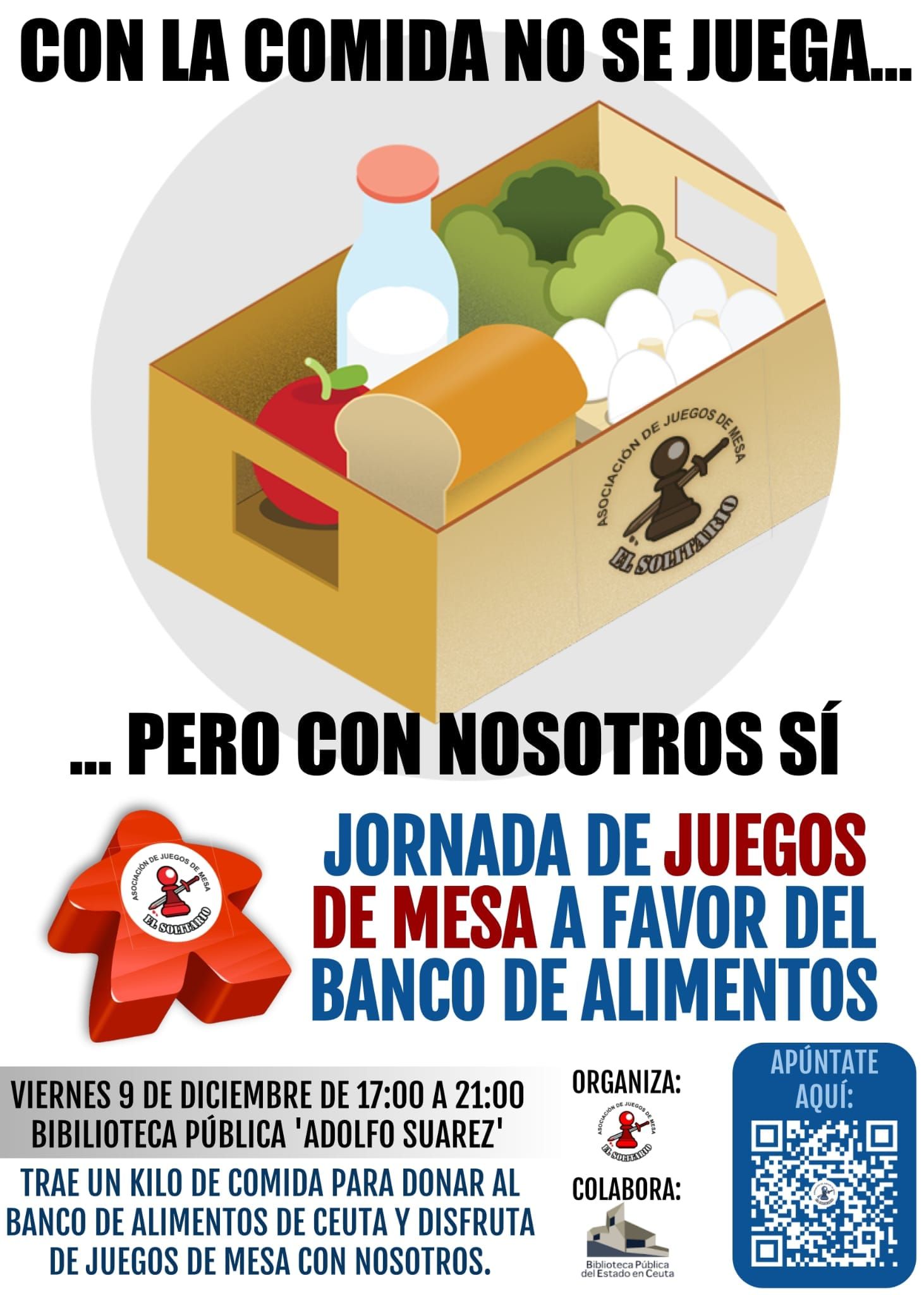 La Biblioteca Pública acogerá un evento solidario de juegos de mesa