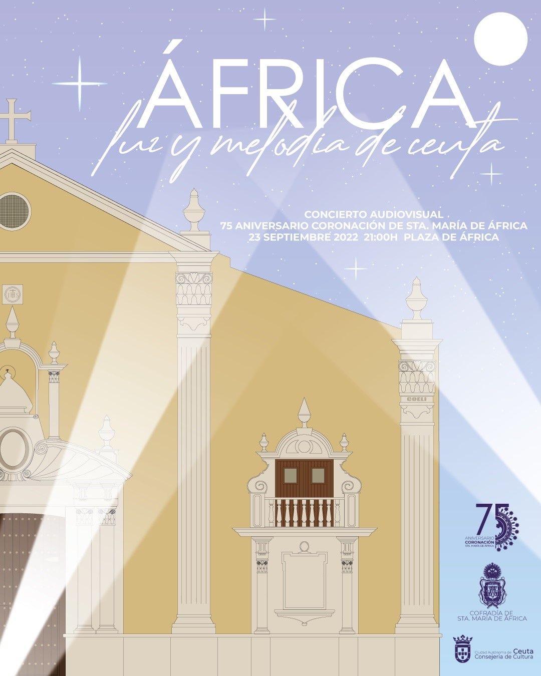 La Cofradía de África organiza un concierto audiovisual con motivo del aniversario de la coronación de la Patrona