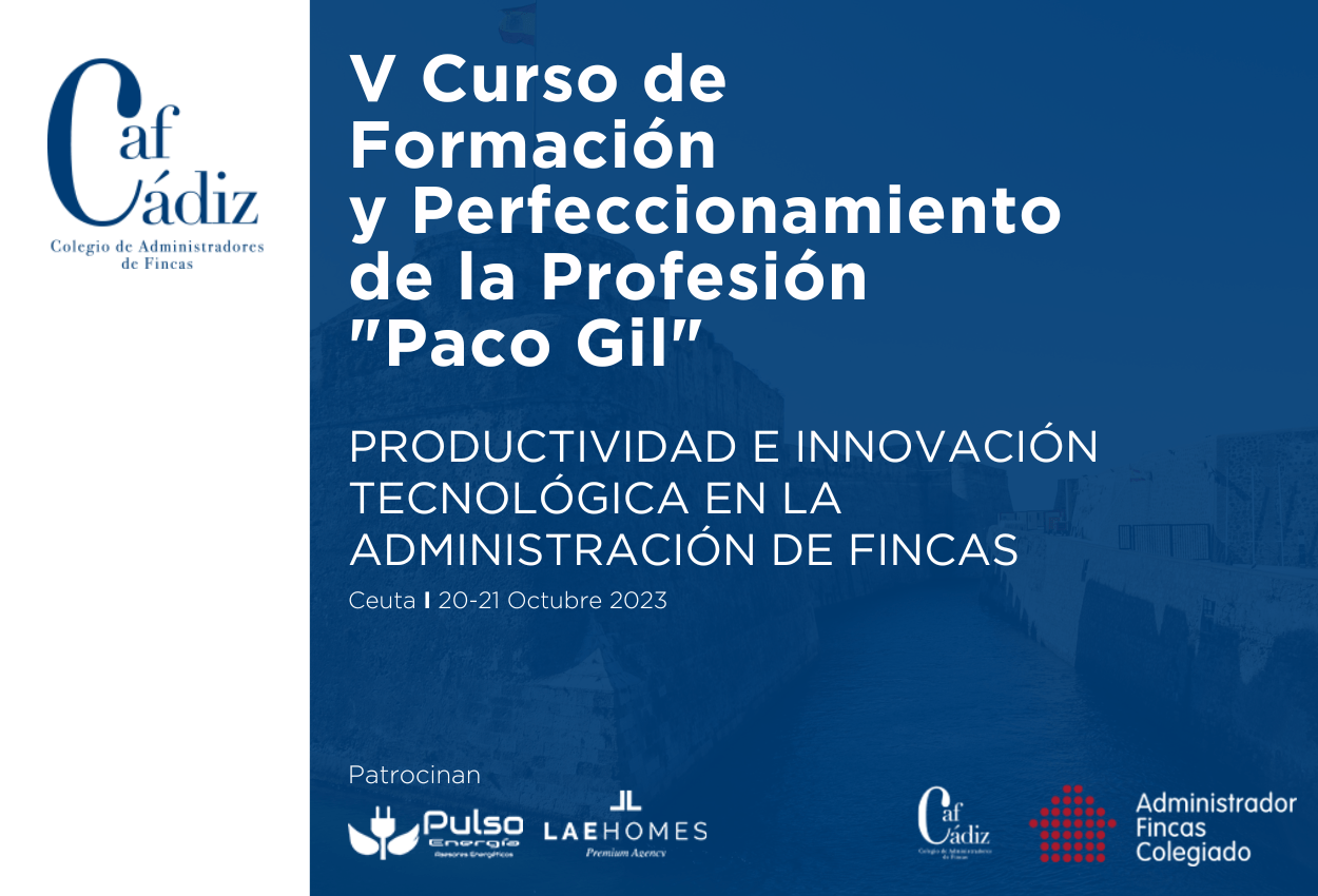 Los administradores de fincas colegiados se reunirán en Ceuta este fin de semana