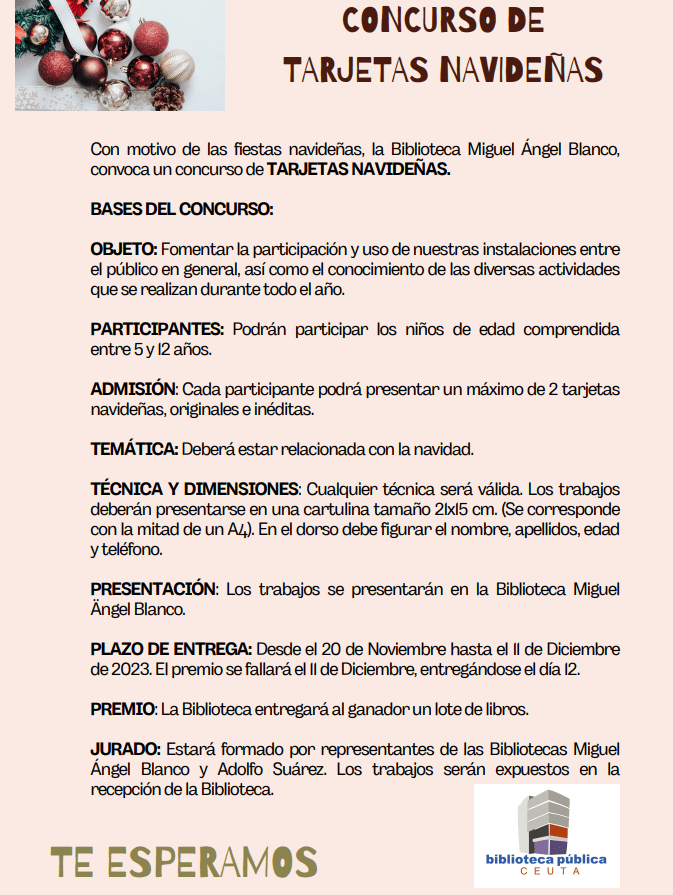 Se abre el plazo para el concurso de tarjetas navideñas