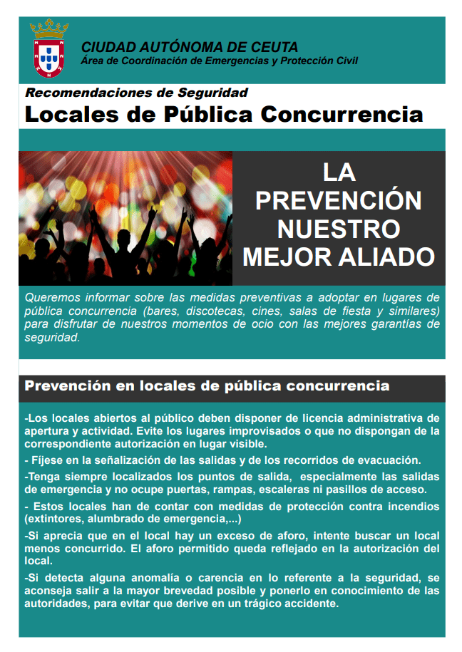 Protección Civil edita un folleto con recomendaciones de seguridad por las navidades