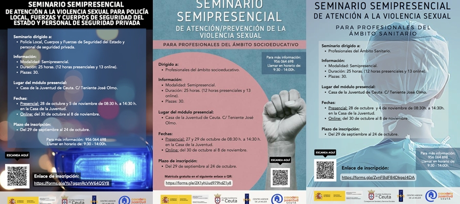 Arrancan los seminarios sobre prevención/atención de la violencia sexual para profesionales
