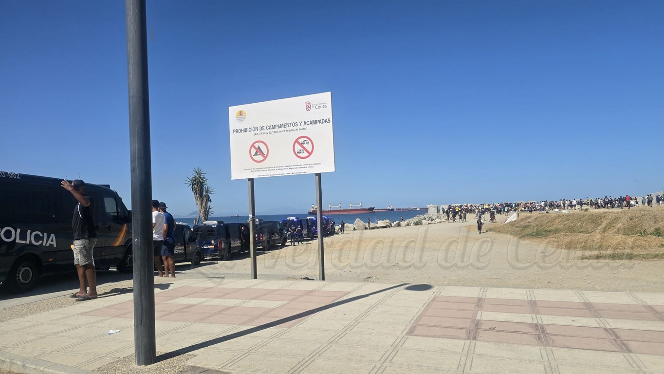 El SUP piden paralizar la instalación para un millar de migrantes en el puerto de Ceuta